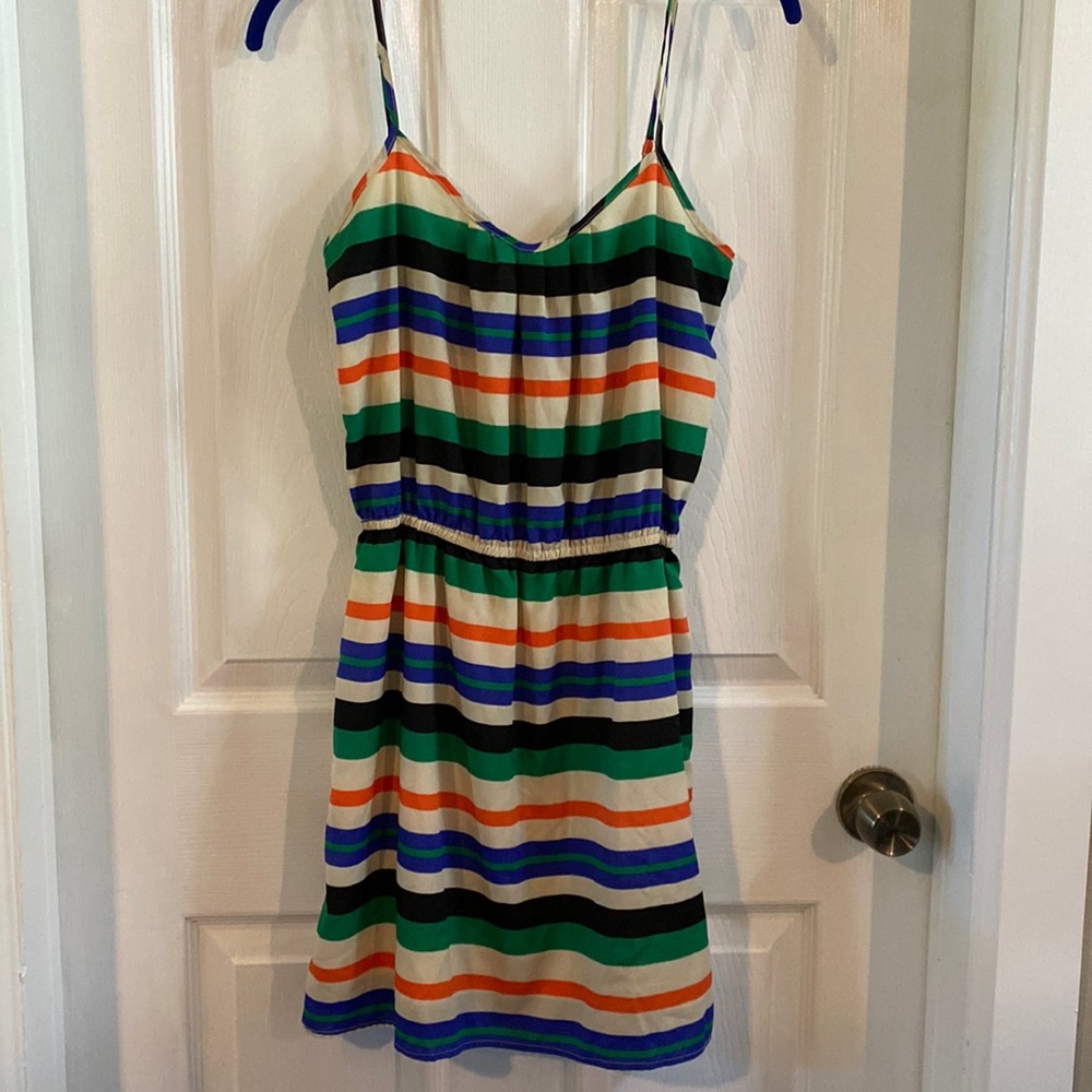 Crimson coast striped dress small